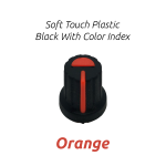 Knob, Soft Touch Plastic, Black w/ Color Index, T18 Shaft